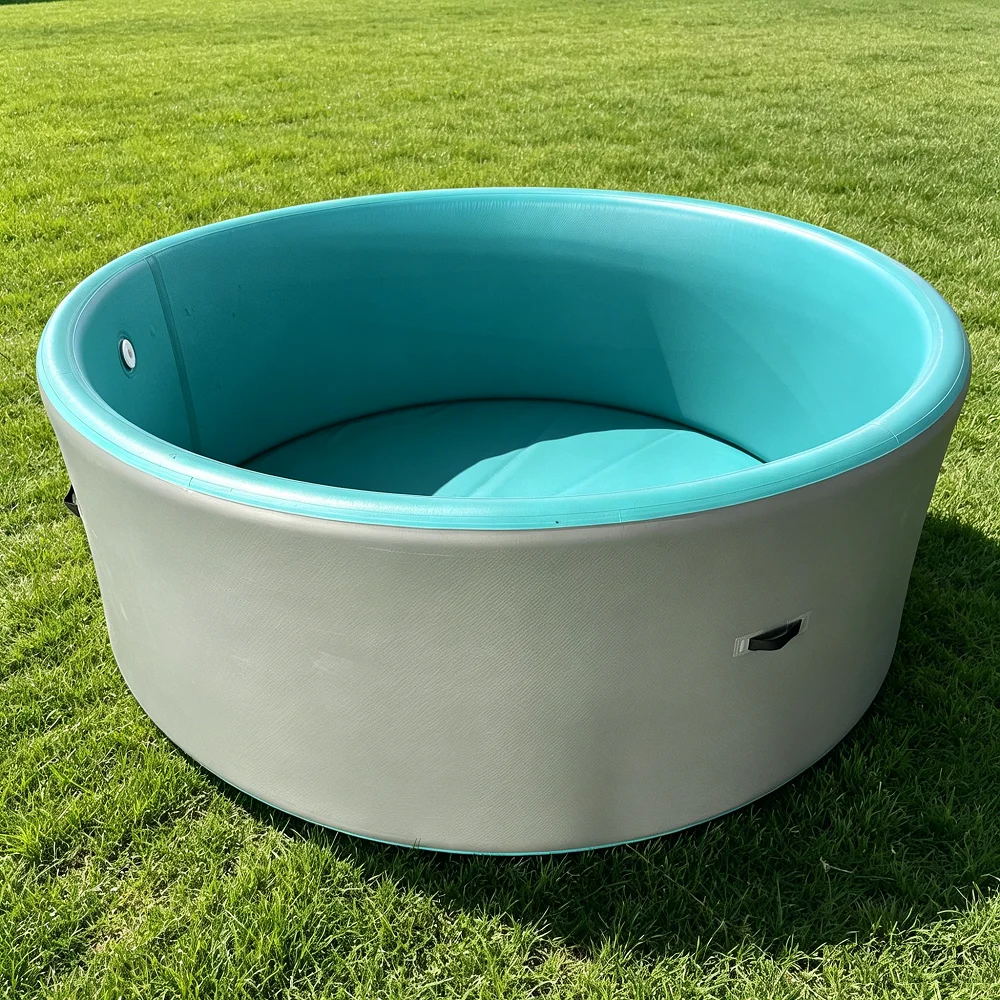 InflaToGo Large Durable Portable Easy Setup Inflatable Swimming Pool Round Shape 15cm Thick 6Mx1.5M Family Use 2-Year Warranty