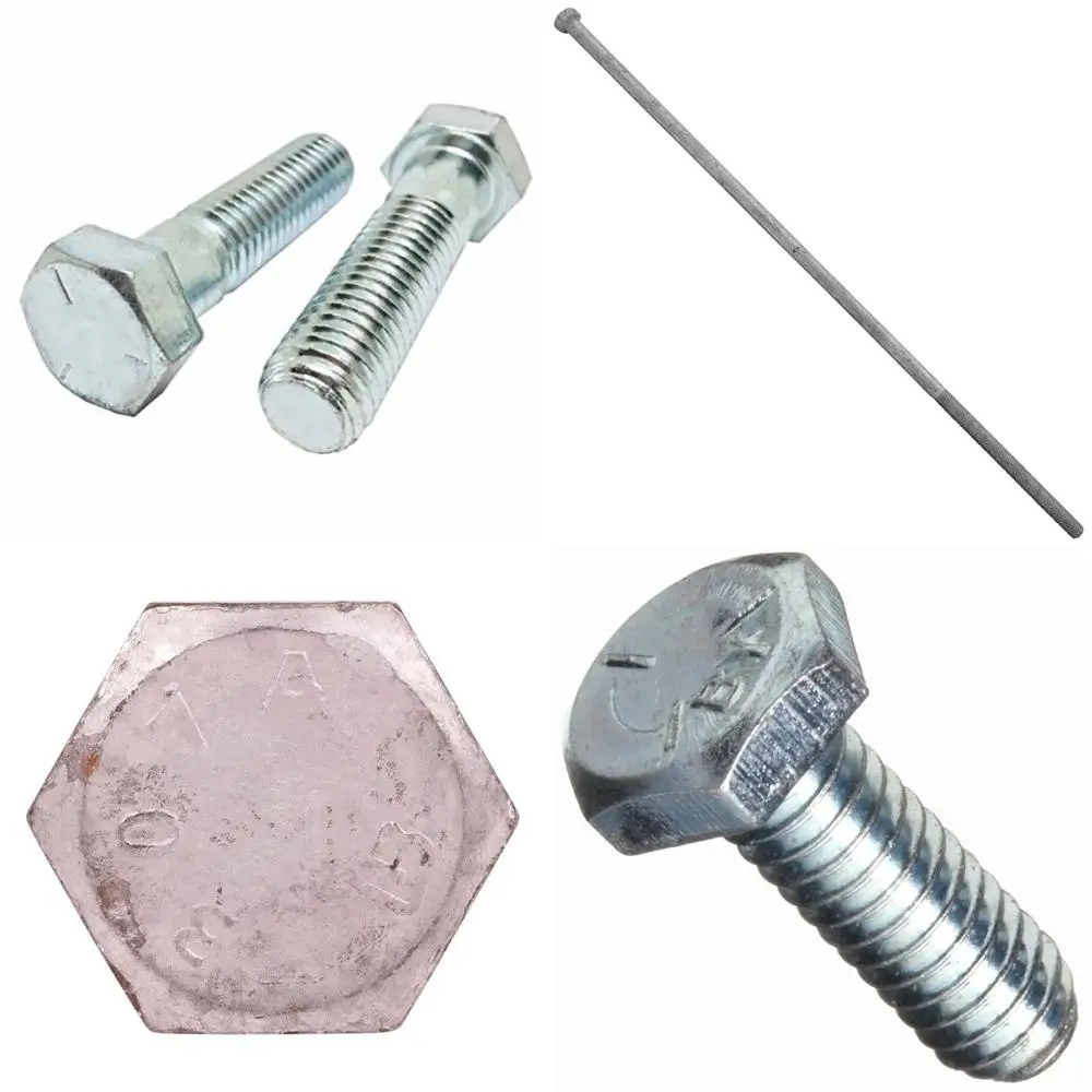 

Оцинкованные винты с шестигранной головкой класса 5, крупная резьба 5/16-18 x 6, 250 шт., частичная резьба, длина резьбы 0,875 дюйма