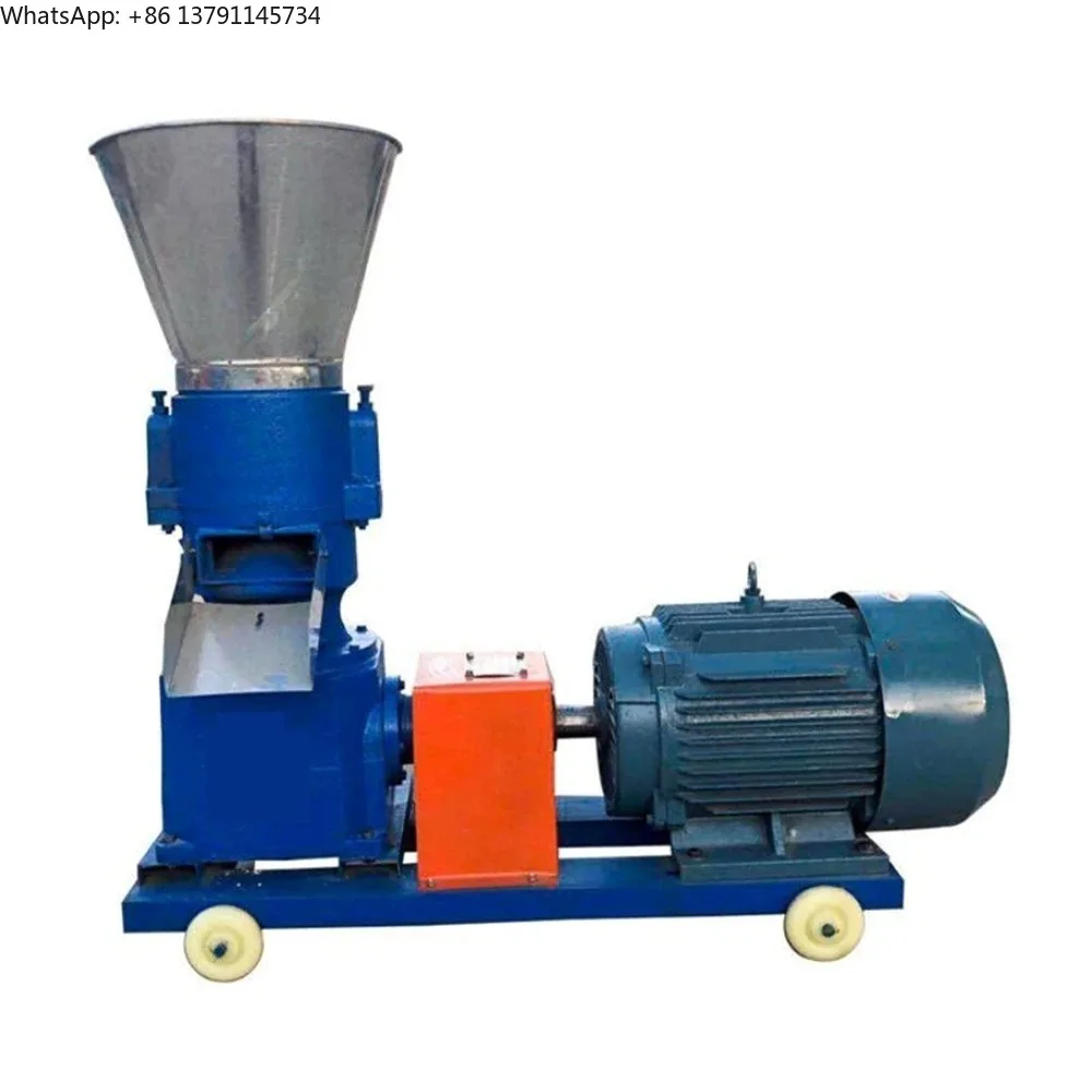 

New Mill Poultry 1 Ton Automatic Chicken Livestock Feed Pellet Machine High Productivity China 220V/380V 1 Year Warranty