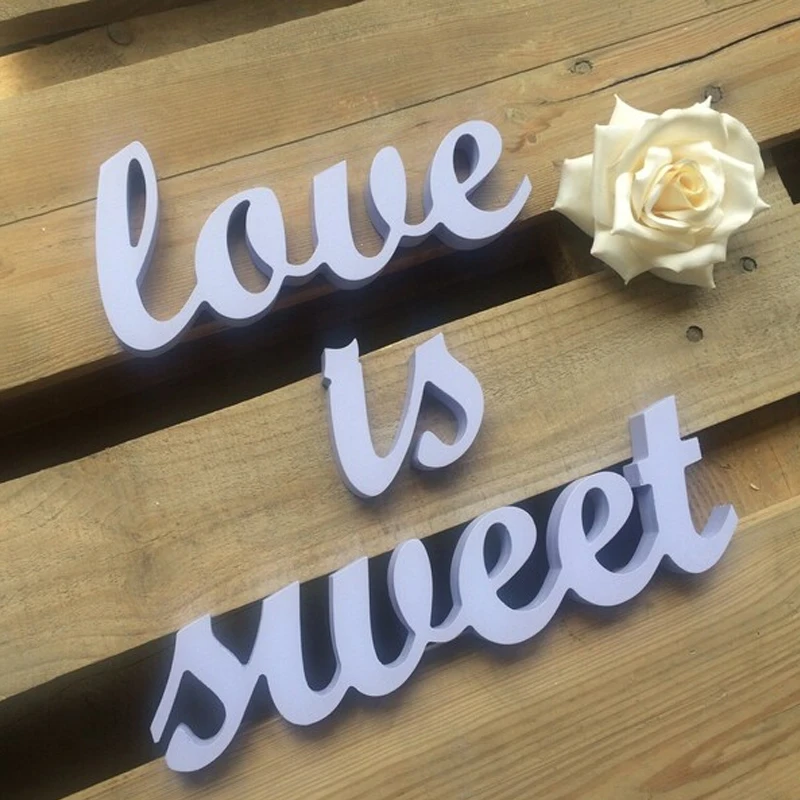 

Custom Wedding Table Decor Love Is Sweet Signs for Wedding decorations