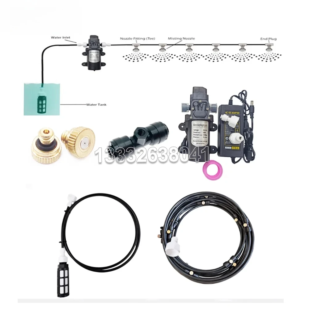 

Discount Low Pressure Electric Sprayer Misting Cooling System Mist Atomizer Garden Nebulizers Water Fog Plant Mister Nozzles