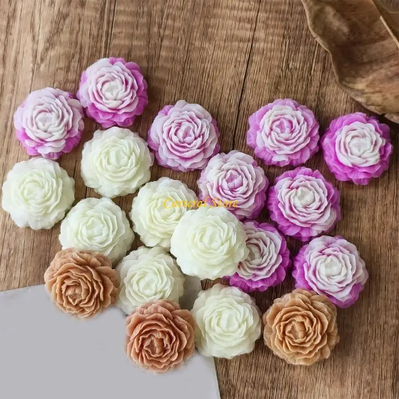 

M4YF Flower Handmade Mould Silicone Texture Handmade Supplies for Candle