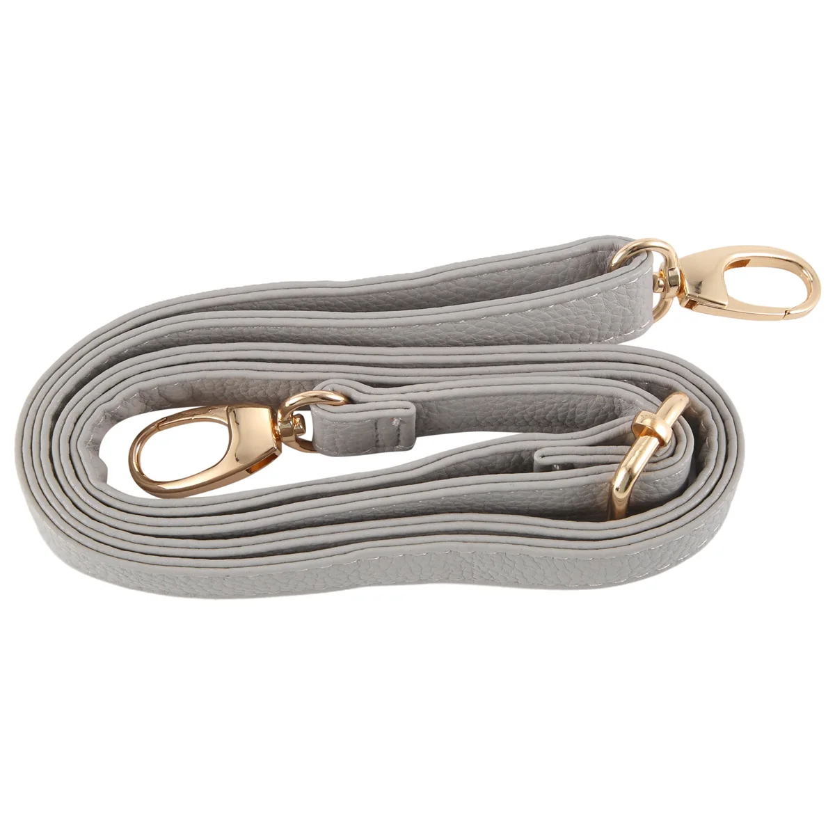 BISM DIY เปลี่ยนกระเป๋าหนังสายคล้องไหล่ Cross Body ปรับได้ 140*2 ซม.,สีเทา