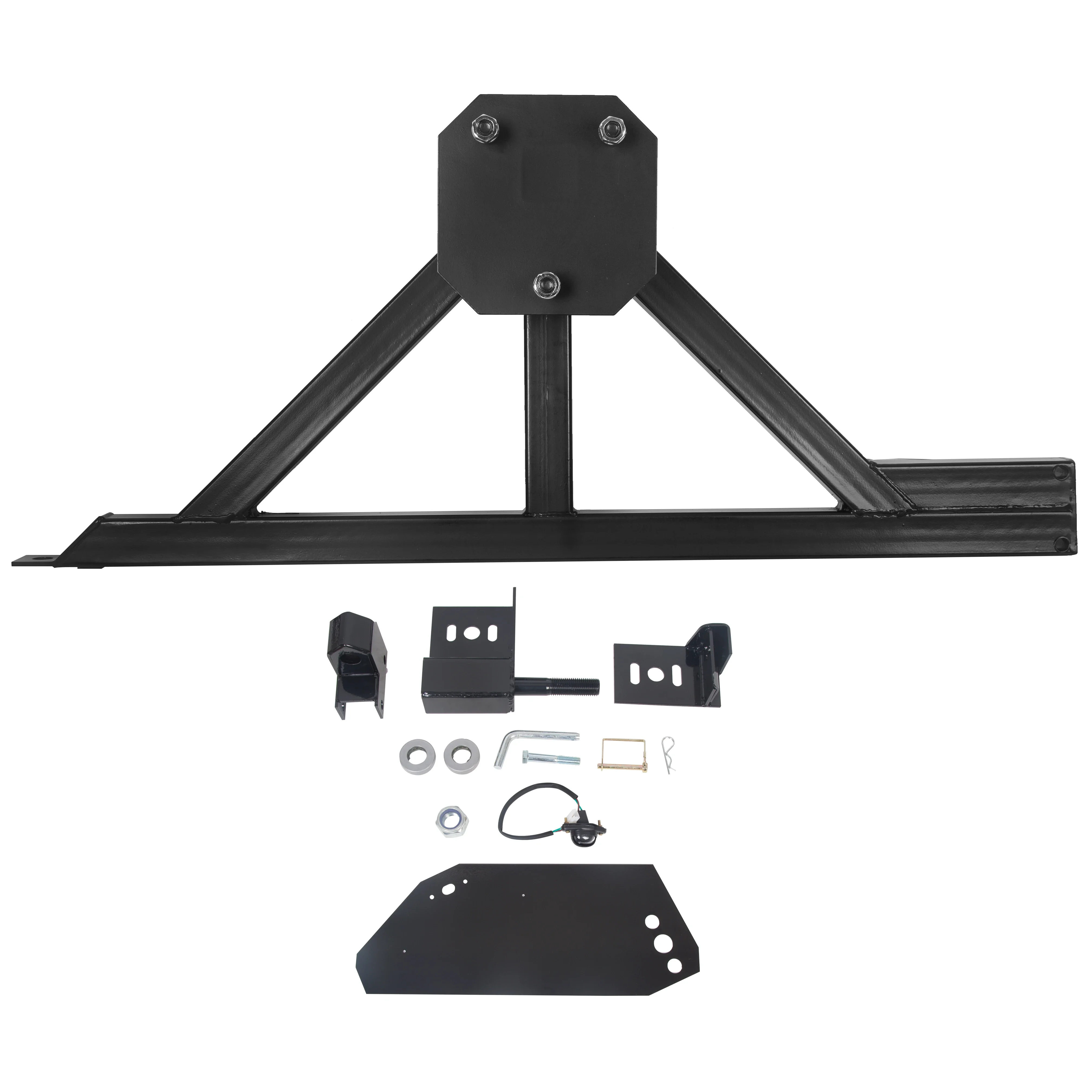 Spare Tire Carrier Rack W/ Drop-Down Option Rear Black Fit Hummer H2 2003-2009