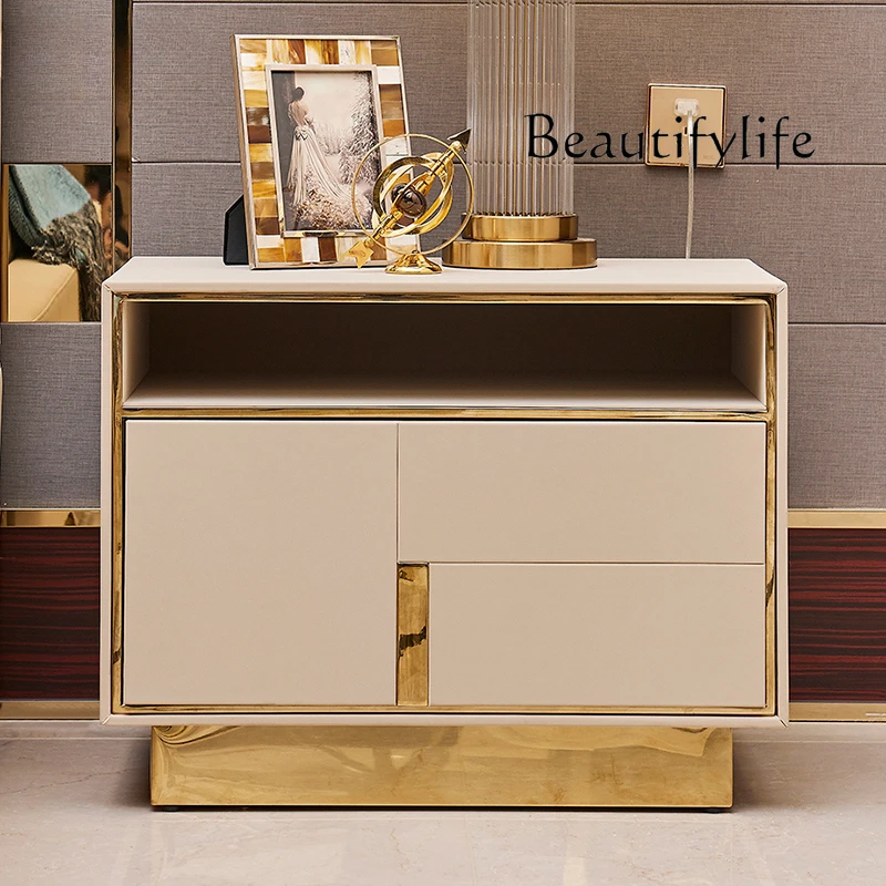 Nordic Entry Lux Style Soft Bag Bedside Table Post-Modern Simple Bedroom Creative Bedside Locker