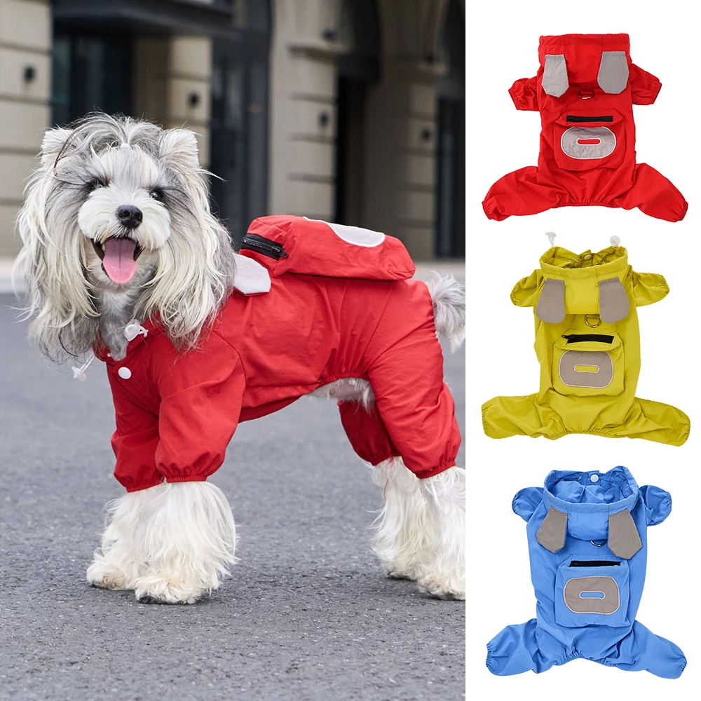 

Dog Clothes Onesie Jumpsuit Jacket All Weather Protection, Windproof Rainproof Dirt Resistant Outfit