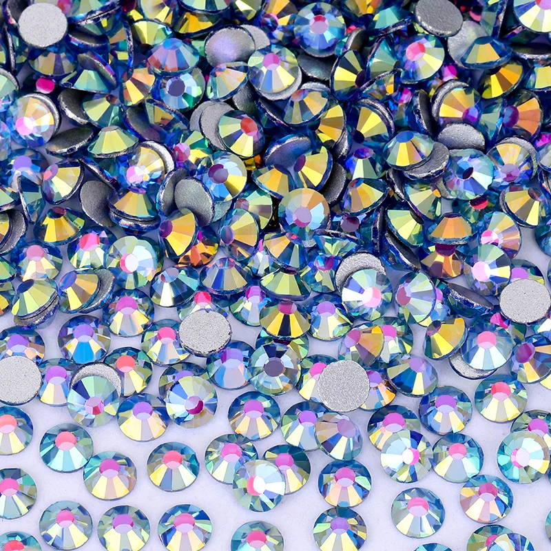 QIAO Kristall-Strasssteine, nicht heißklebend, flache Rückseite, SS6-SS30, Glitzer-Diamanten zum Aufkleben, Glitzersteine für Nagel-Make-up, Bastelarbeiten und Dekorationen – Detail 8
