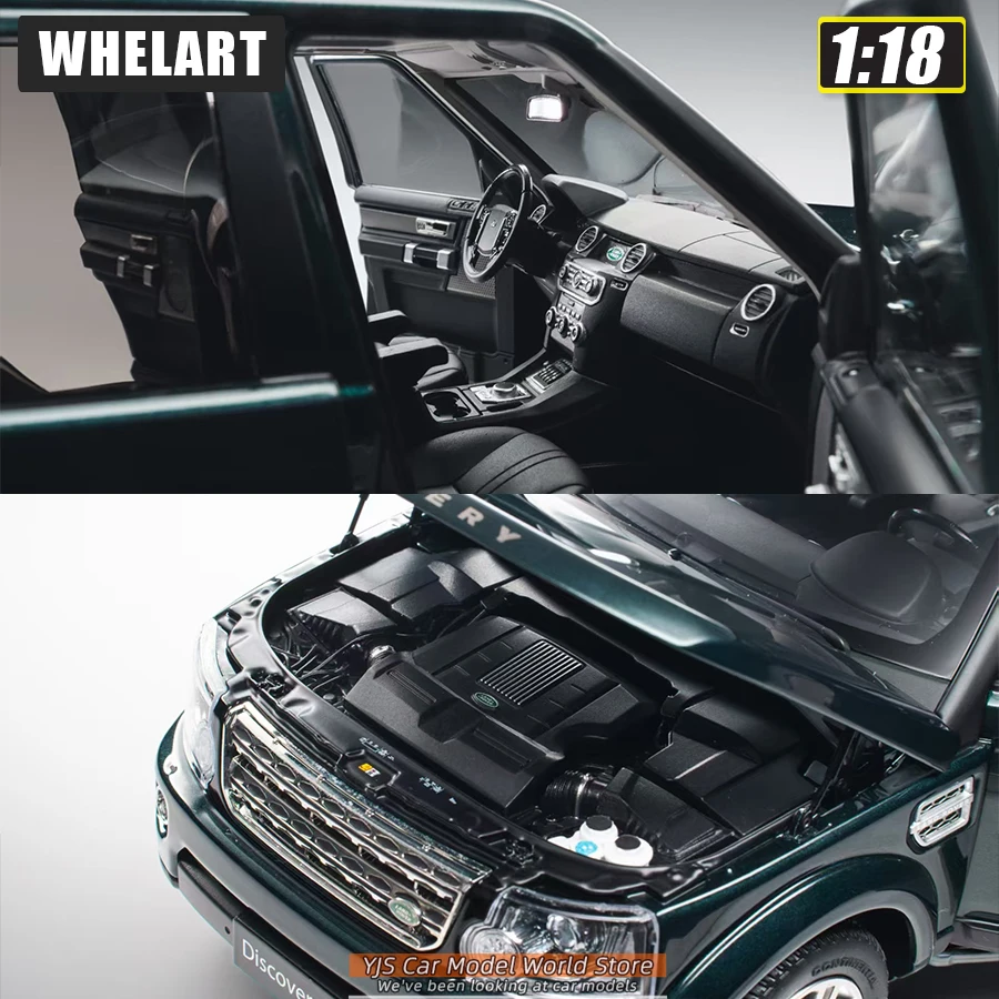 WHELART 1/18 2014 Land Rover Discovery 4 diecast Model Black Green