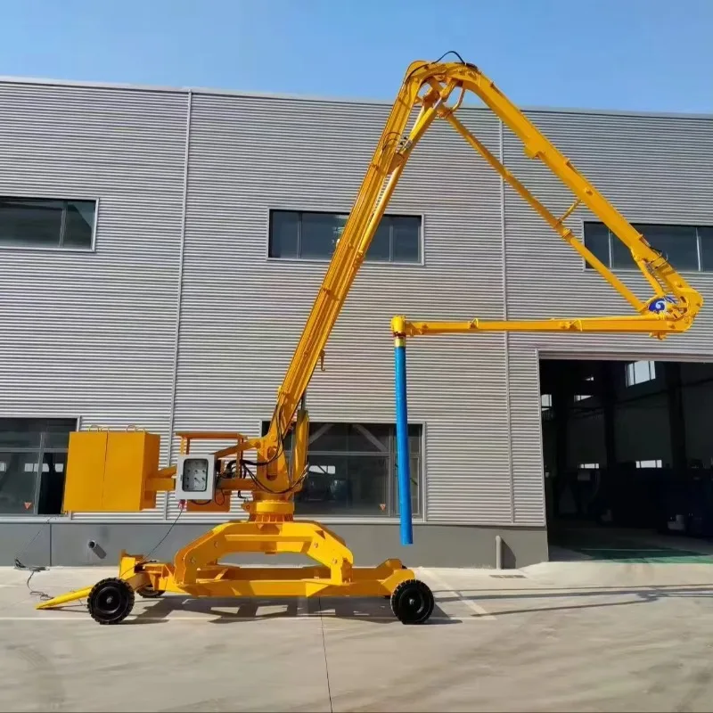 Customizable Mobile Hydraulic Concrete Boom Placer 15-17m Range Machinery Concrete Pump Distributor by Custom Lengths