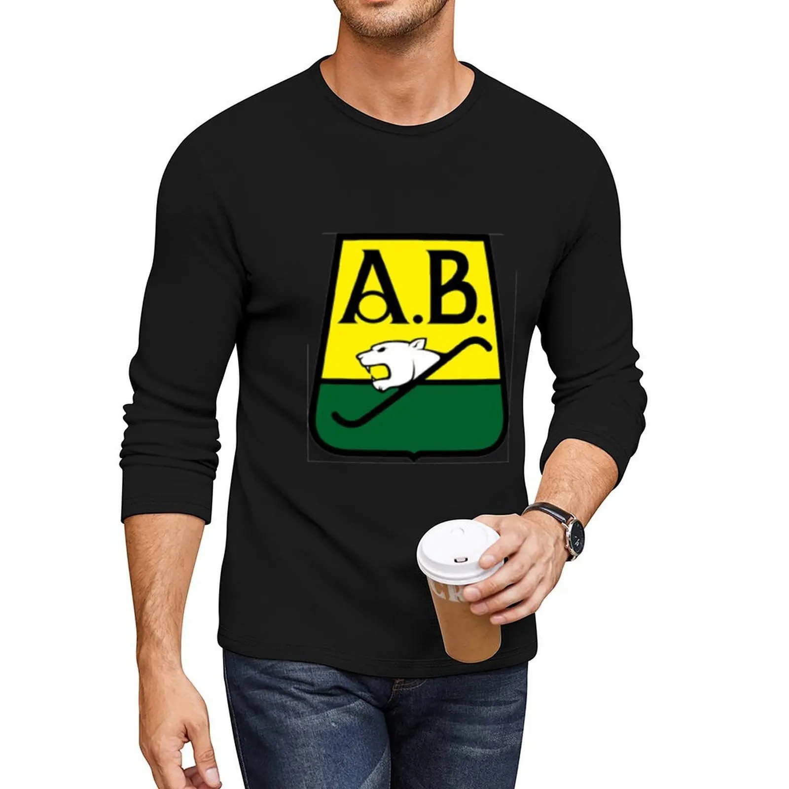 

Club Atlético Bucaramanga S.A. Long T-Shirt funny t shirts anime graphics t shirt custom t shirts T-shirts for men cotton