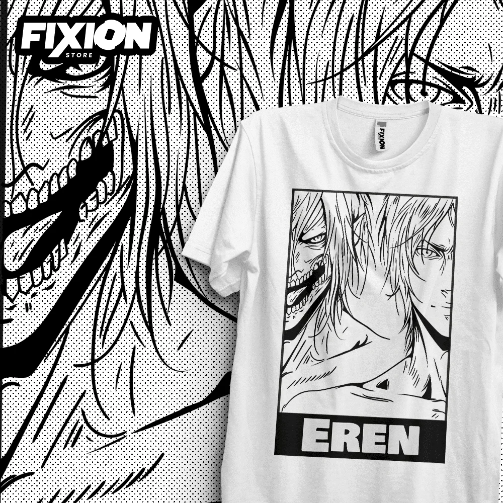 Shingeki no Kyojin – Eren – Nuevos Diciembre!Anime T Shirt Manga Gift For Anime Lover All Size Cotton