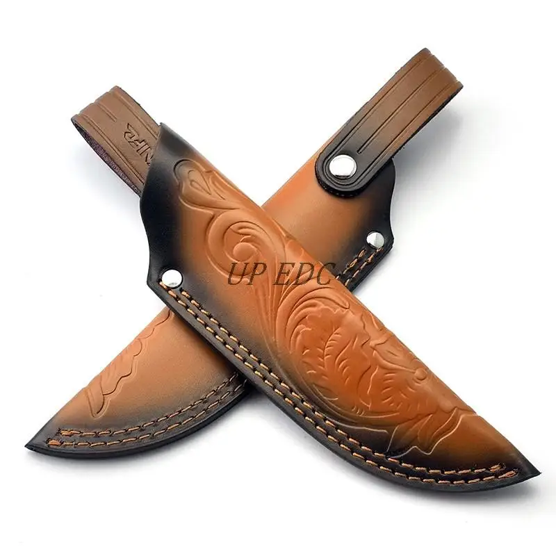 Sheaths/Holsters Head Cowhide Sheaths Leather Sheaths Knife Pants Outdoor Small Straight Knife Holsters