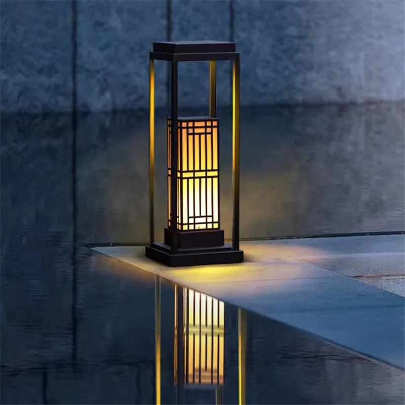 BERTH Outdoor Lawn Lamp Chinese Classical LED Portable Lighting Waterproof IP65 for Electricity Home Hotel Villa Garden Decor