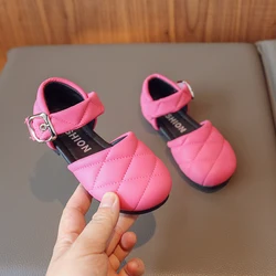 Soft Children Sandals for Girls Cute Platform Sandals Toes Wrapped 2023 New Kids Fashion Breatheable Hook & Loop Drop Shipping