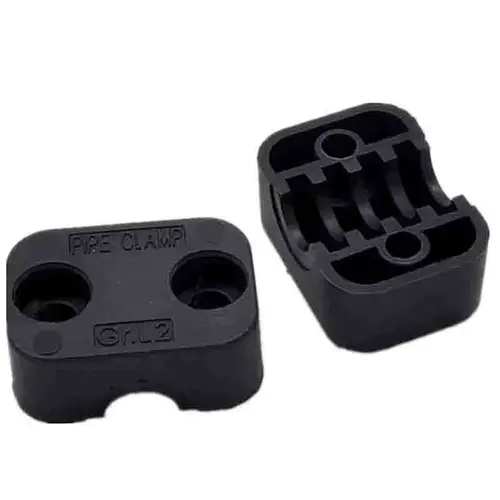 Imagen 1 del producto Kit surtido de Clips atornillados para tubos de plástico negro, abrazaderas de sujeción de tubo de 6-102mm de diámetro para soporte de tuberías sin tornillos, 2 uds.