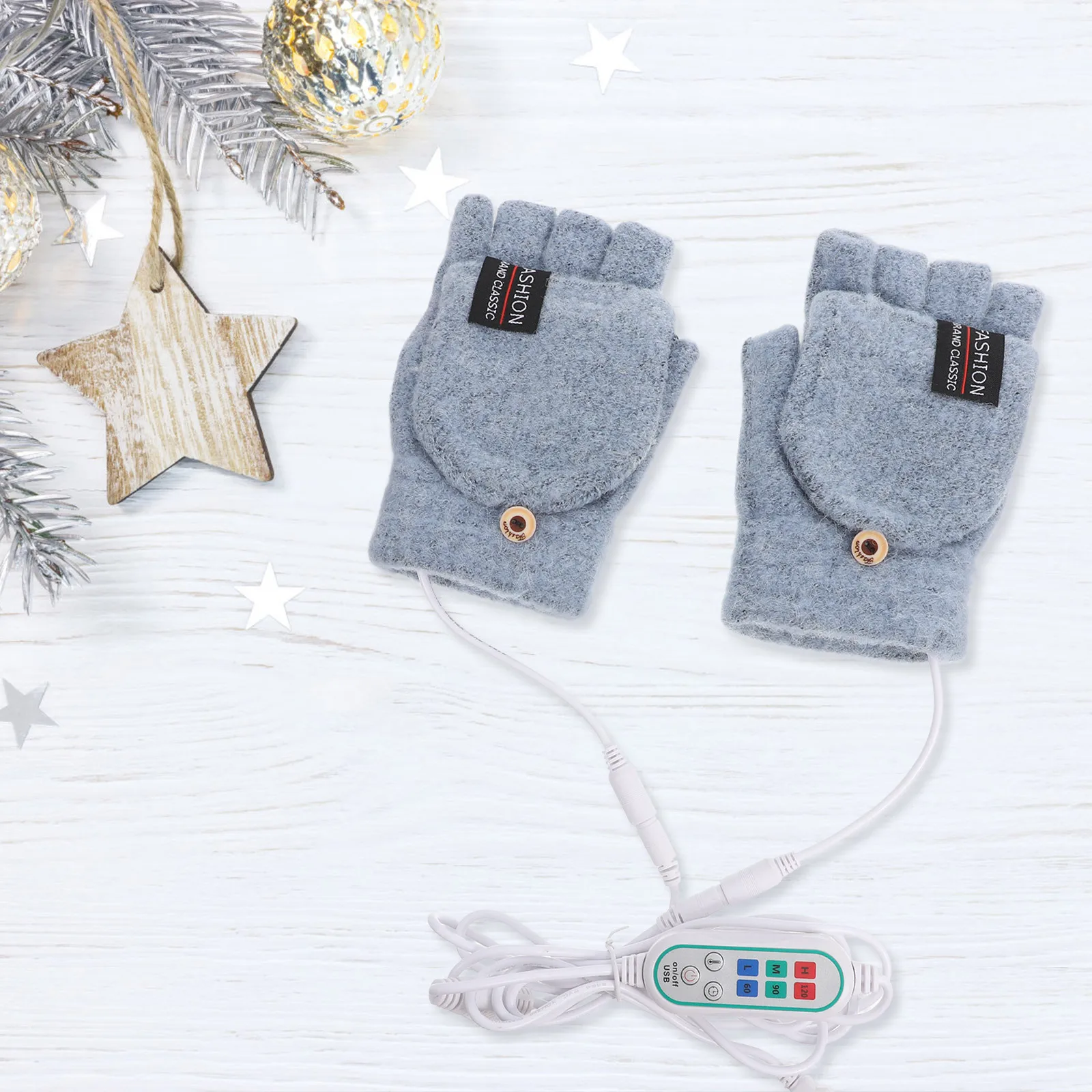 

Heating Gloves Thermal Hand Warming Heated Usb Rechargeable Mittens Winter Windproof Electronic Electric