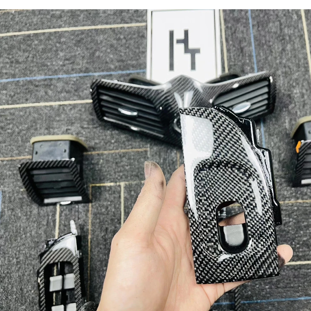 For Masera M145 GranCabrio GC MC Modified carbon fiber Lifter switch key trim Window Regulator Switch  trim panels