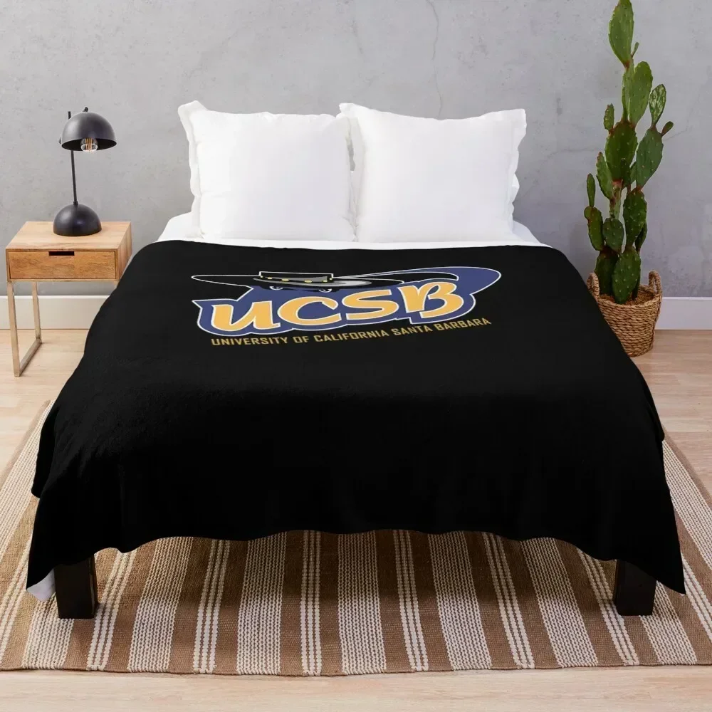 

ucsb - university of california santa barbara Throw Blanket Air Conditioner Soft Blanket for Office Home