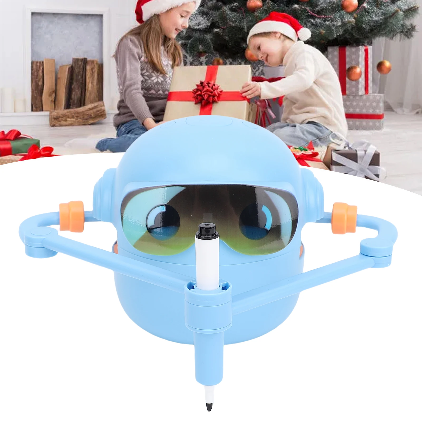 

Smart Drawing Robot Cute Educational Drawing Robot Painting Learning Toy with 100 Cards 12 Colorful Pens for Girls and Boys