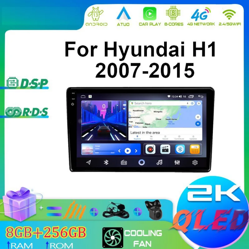 

For Hyundai H1 07-15 Car Intelligent Systems Android Car Player GPS WIFI Carplay 4G Car Radio Navigation Stereo Car Electronic
