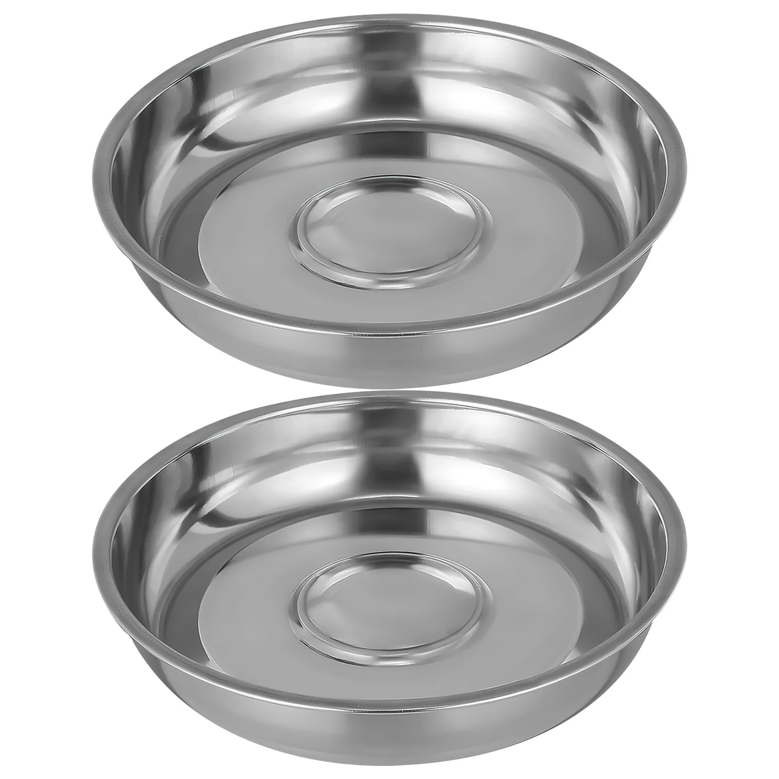 

2Pcs Stainless Food Covers Heavy Duty Round Steak Covers Kitchen Cooking Hood Protective Food Dome for Indoor Outdoor Grill