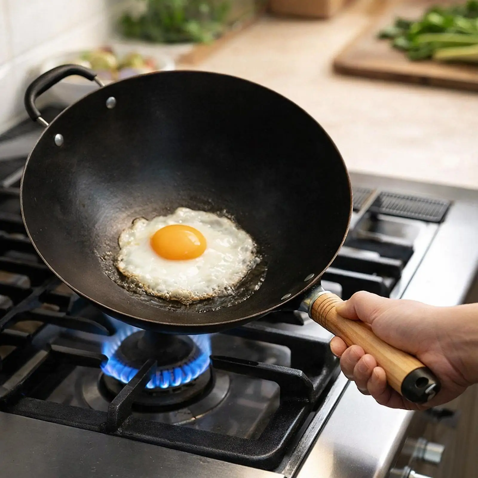 Wok Pan, Compact Mu…