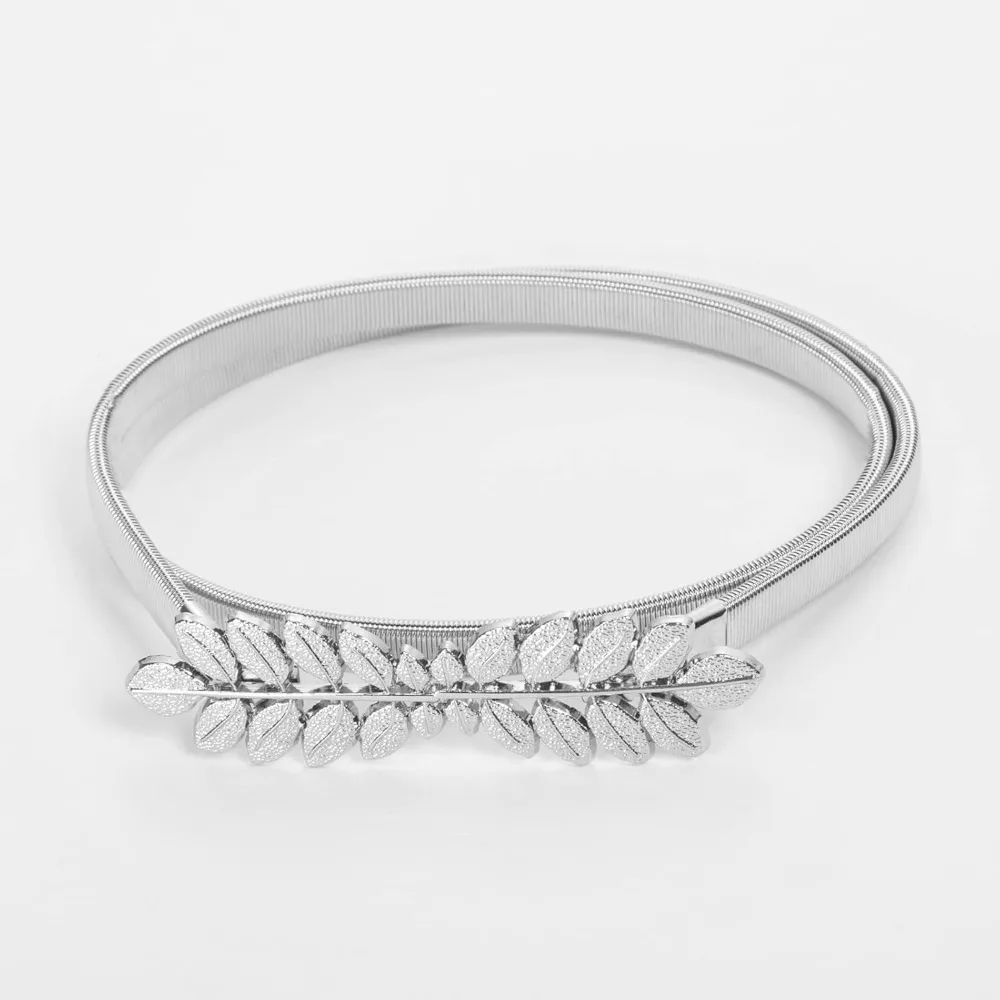 

Женский тонкий металлический пояс с завязками, золотой пояс, эластичный пояс