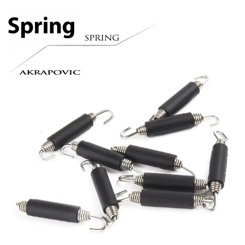 Universal Motorcycle Exhaust System New Stainless Steel Tension Spring Pull Hook Thickened Exhaust Pipe Box