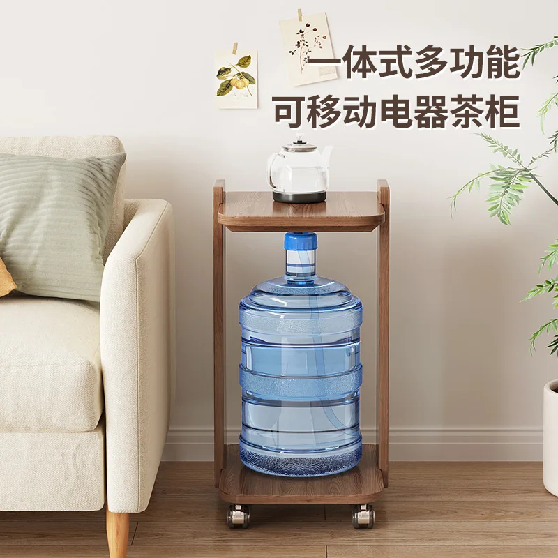 

Movable coffee table, sofa side, tea kettle integrated, new Chinese-style household Kung Fu cart, small