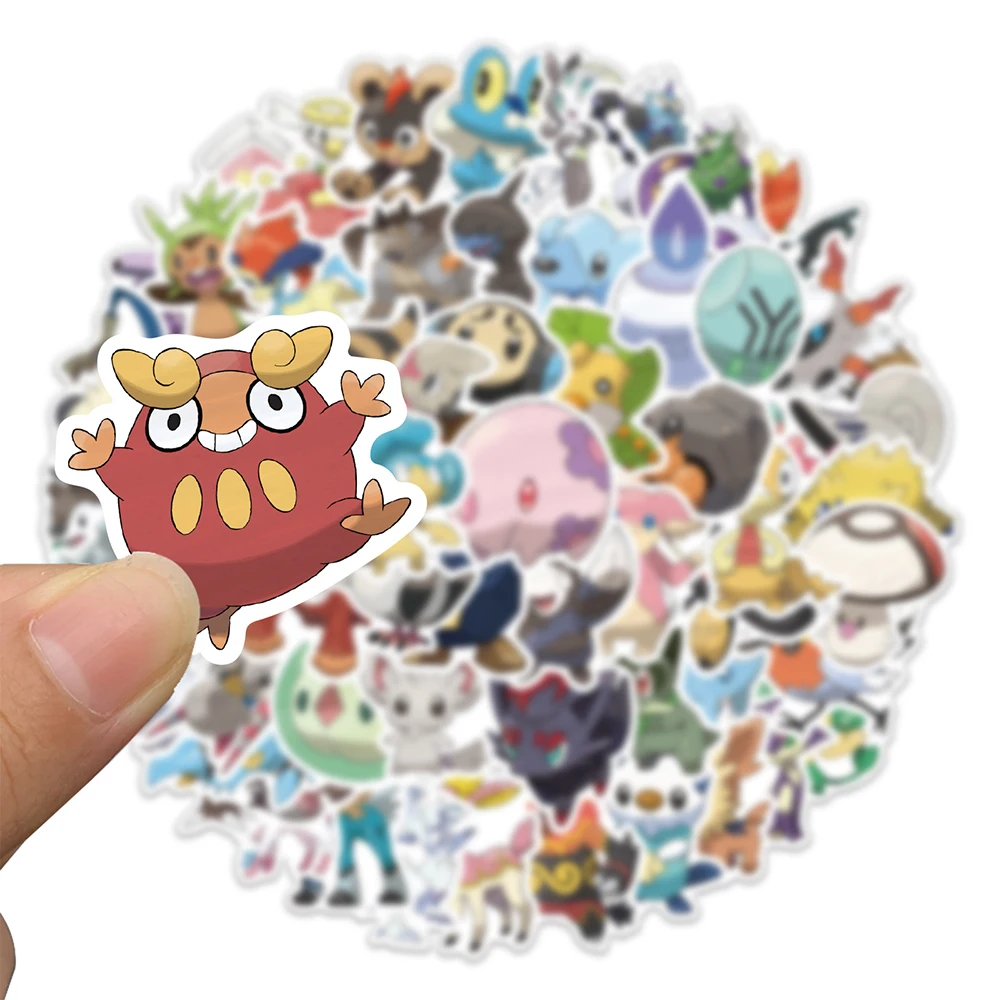 10/30/62PCS Game Pokemon Cute Anime Stickers DIY Skateboard Fridge Motorcycle Luggage Waterproof Cartoon Cool Kid Sticker Decal