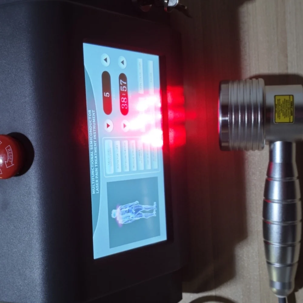 High Power Medical Laser Therapy Device, 650nm+808nm for Effective Treatment of Acute Pain and Promoting Wound Repair