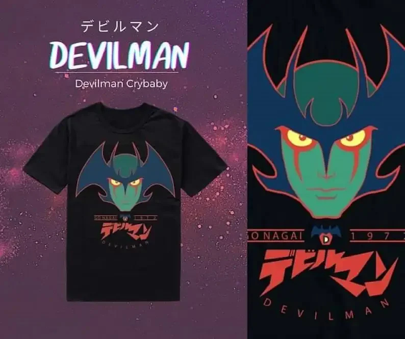 

Devilman crybaby, Japanese Cartoon Anime T-shirt