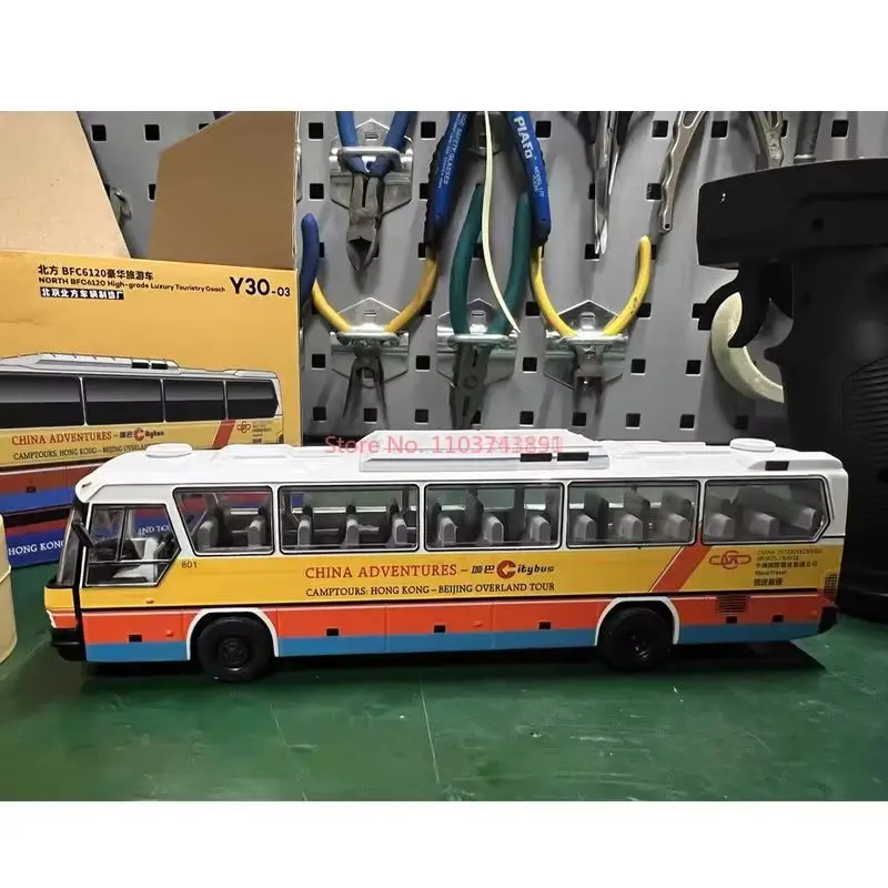 รถบัสจำลอง XCRATOYS BFC6120 ขนาด 1/64 รถบังคับวิทยุไฟฟ้า รุ่นอัลลอยด์ ของเล่นสำหรับเด็กและผู้ใหญ่