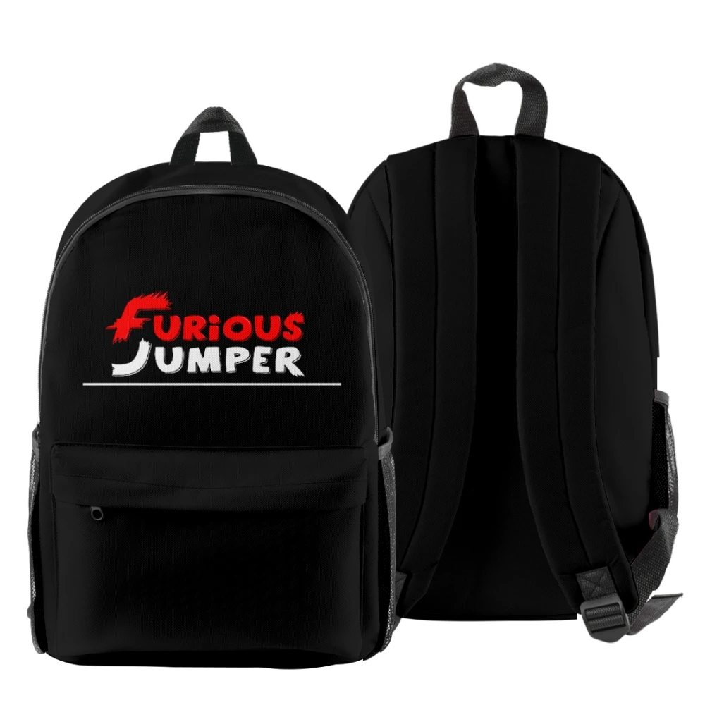 Furious Jumper Zip Pack zaino Casual con cerniera Streetwear Harajuku zaino Oxford borsa con cerniera in tessuto zaini per Laptop