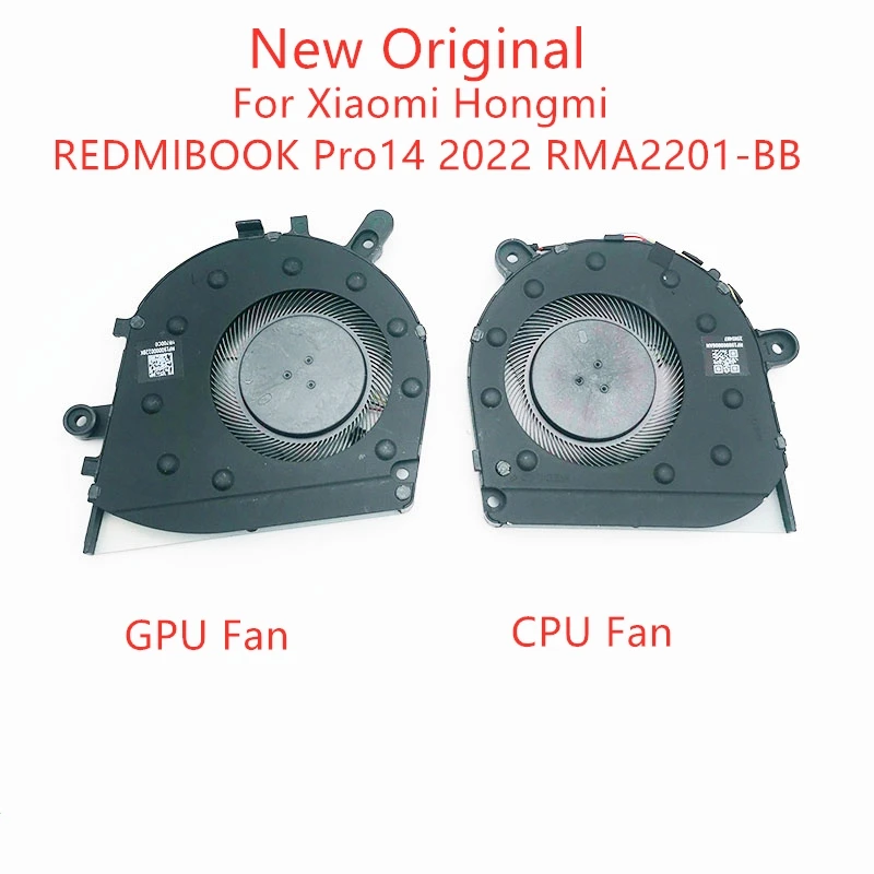 New Original Laptop CPU Cooling Fan For Xiaomi Hongmi REDMIBOOK Pro14 2022 RMA2201-BB AG BG Fan BN7507S5H-003P BN7508S5H-003P 5V