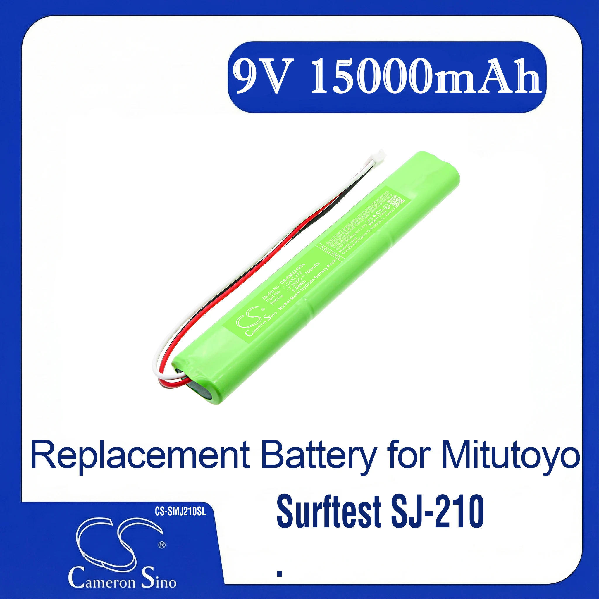 

Cameron Sino Replacement Battery for Mitutoyo Surftest SJ-210, Fits P/N 12AAL272,12BAK656,CRC2078