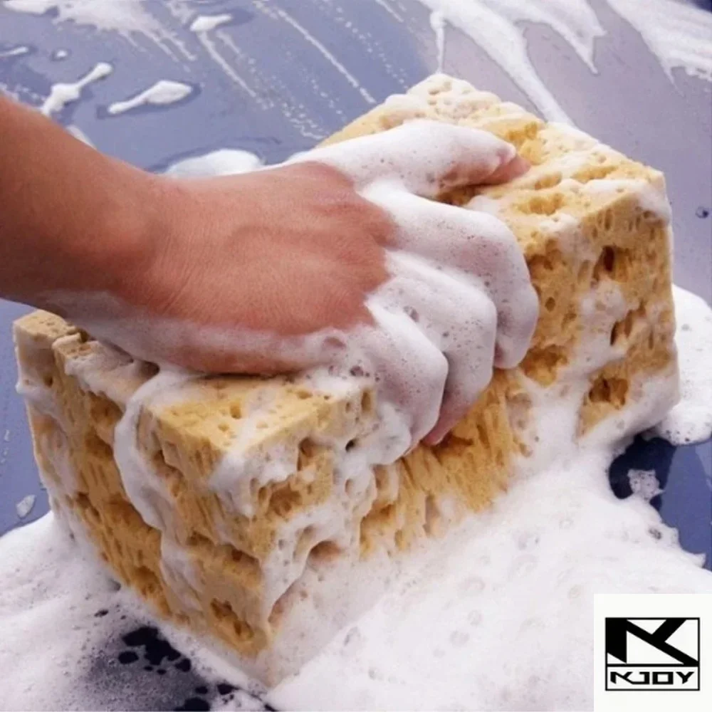 kkjoy Honeycomb Cleaning Sponge Block Practical Car Wash Supplies