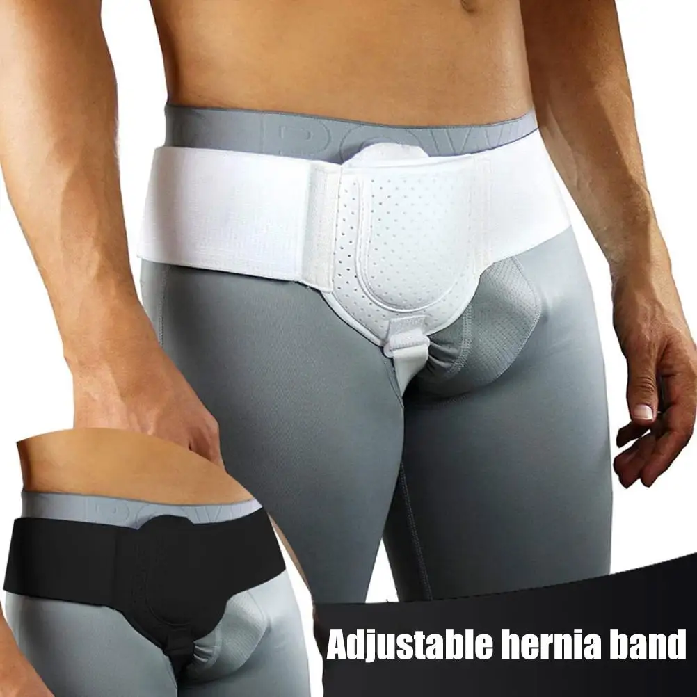 Hernia Belts Groin Hernia Support for Men Woman One Side Sports Hernia Adjustable Waist Strap with Removable Compression Pads