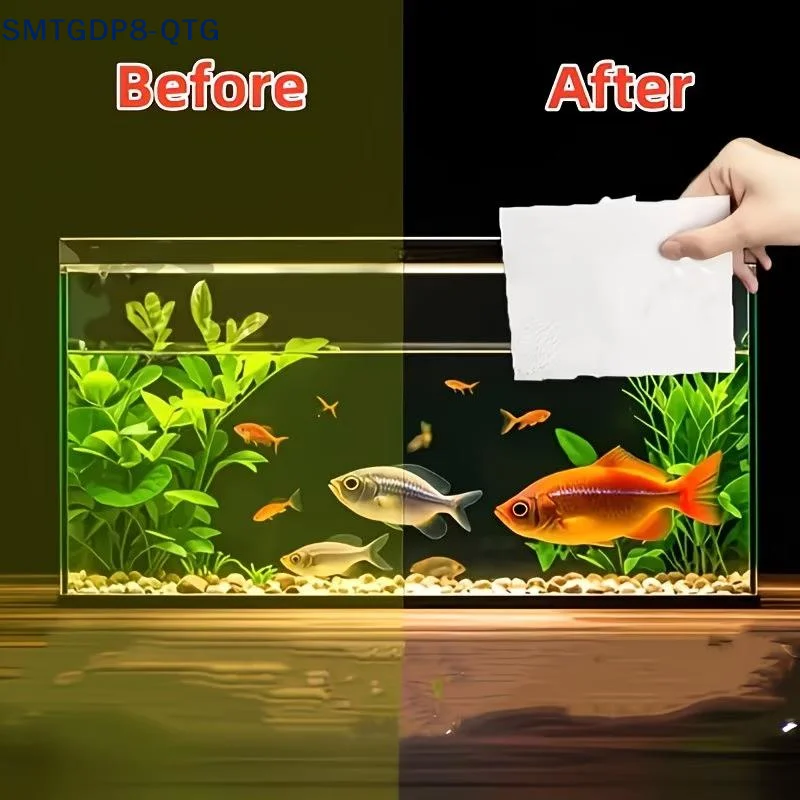 Aquarium Fish Yellow - ホット50/300枚入り水槽用吸色シート フィルターシート 魚タンク用黄色吸収紙パッド、水質浄化紙