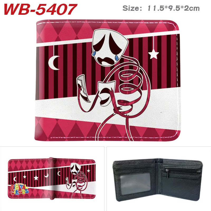 The Amazing Digital Circus Anime Cartoon Pomni Jax Printed Wallets Coin Purses Multi-purpose Folded Wallet Birthday Gifts view 2