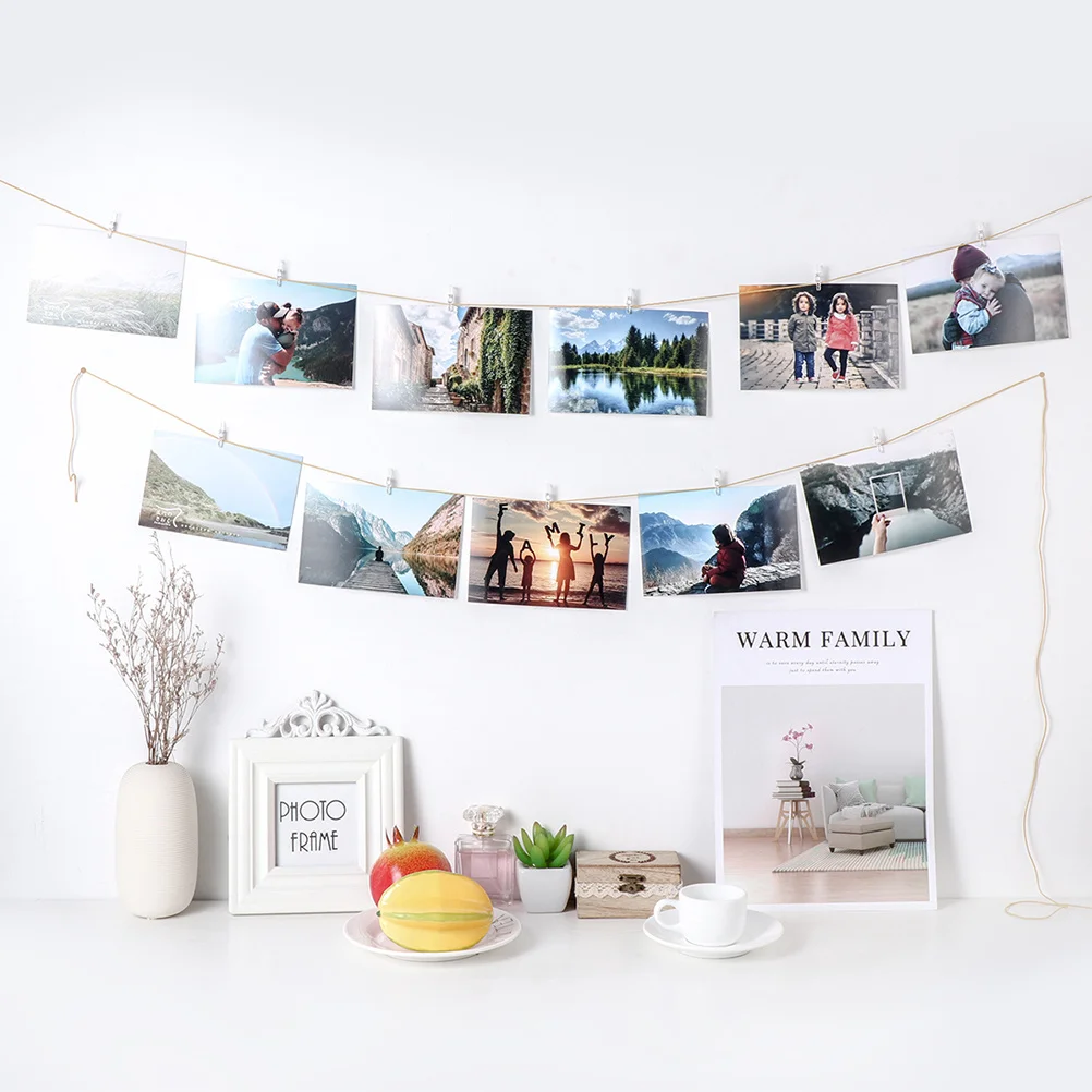 

100Pcs Plastic Clothes Clips Mini Spring Clip Clothespins for Hanging Photos Memo Small Items Clothes Clips Clothespins