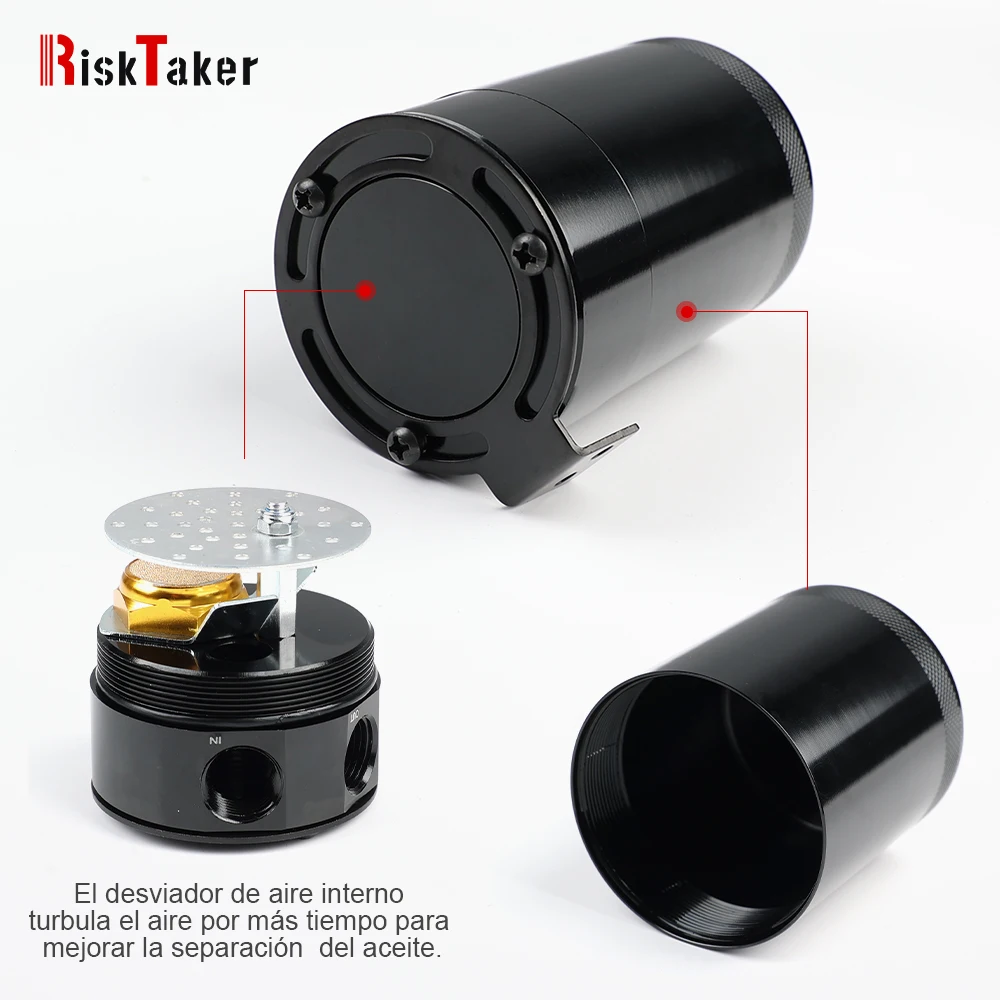 خطر خزان الوقود العالمي 2 حفرة الاستراحة إبريق المدمجة يربك خزان الألومنيوم أجزاء خزان الوقود علبة التقاط الزيت #2