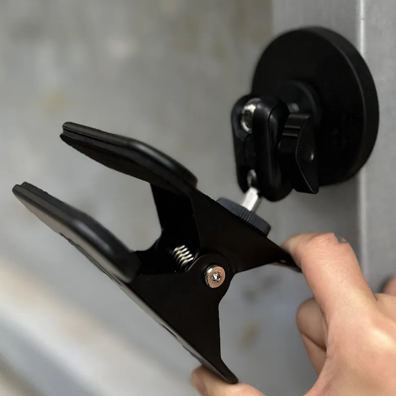 Metal Strong Clip PTZ Magnet Clip Bracket Pea Pod Strong Magnetic Outdoor Portable Spring Clip Universal Magnetic Suction