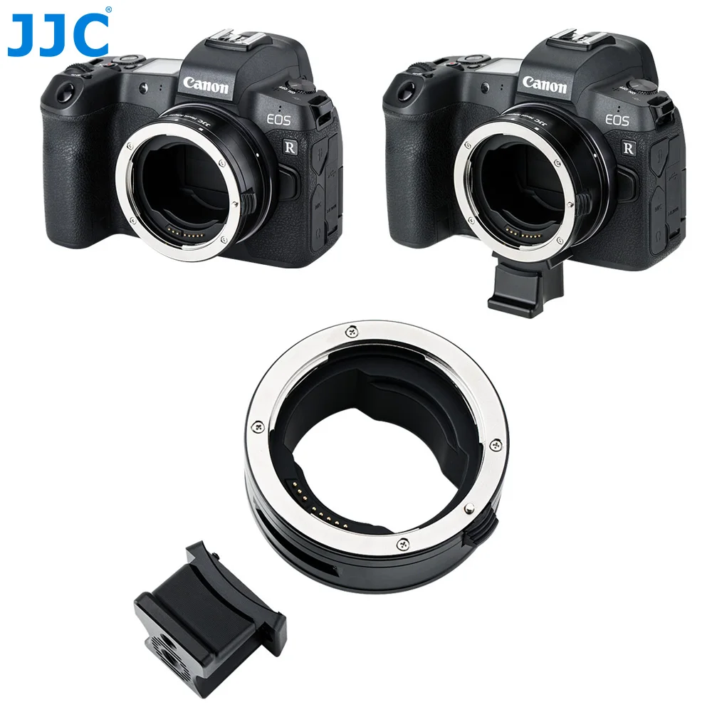 JJC EF-EOS R Mount Adapter Auto Focus Converter for Canon EF/EF-S Lens to RF Mount Camera for R8 R50 R R5 R6 Mark II R3 RP R5C