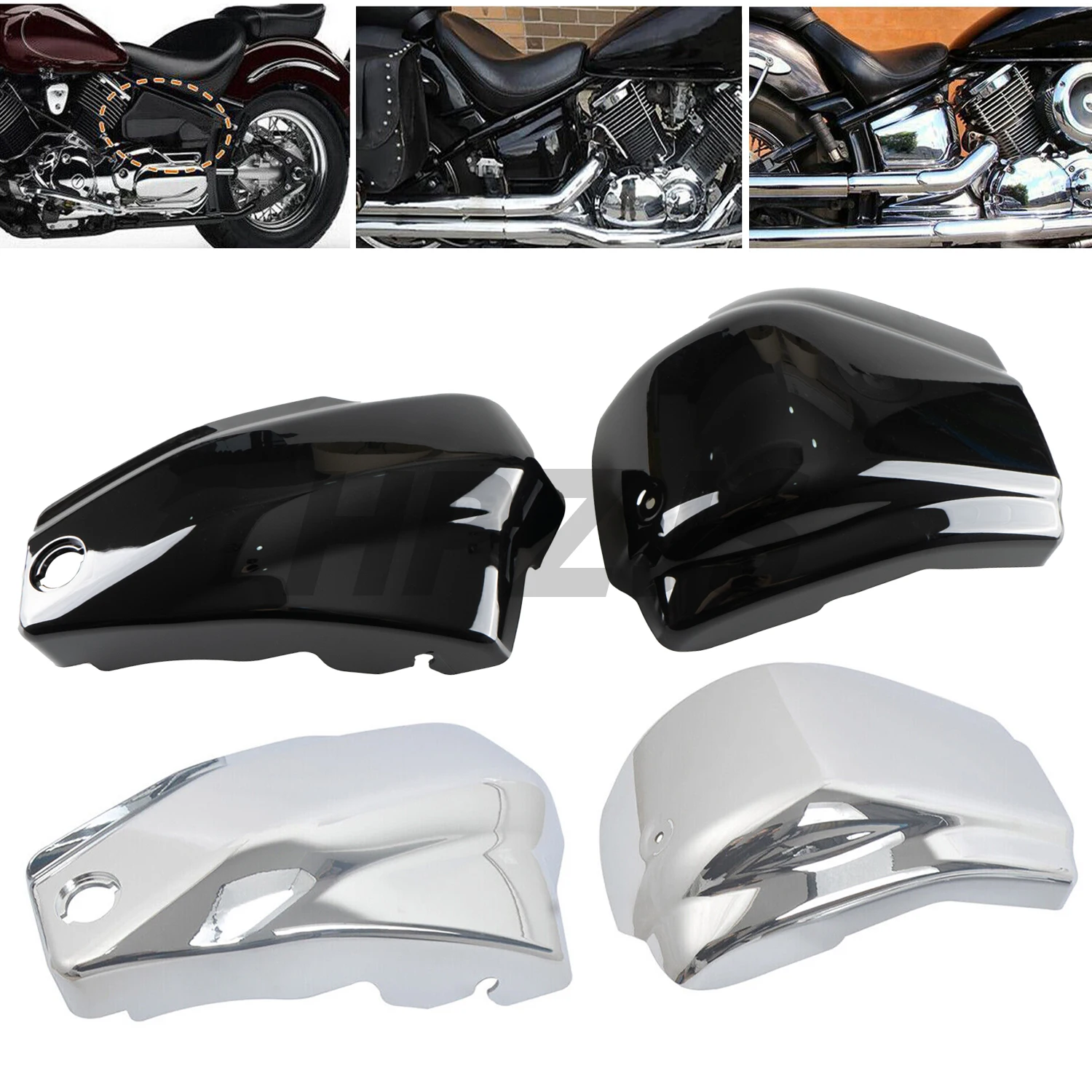 

For Yamaha Dragstar Vstar XVS1100 Classic Custom 1999-2011 Motorcycle Fairing Side Panel Protector Battery Side Covers