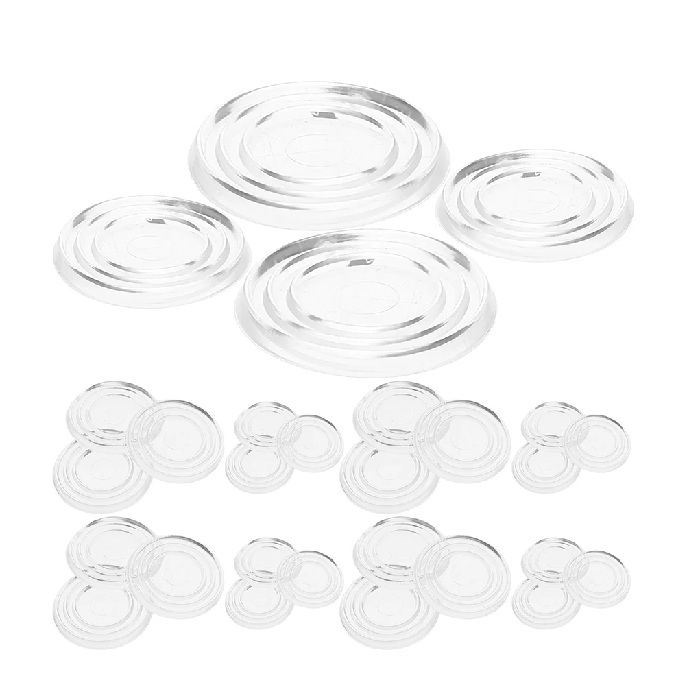 

100Pcs Glass Table Protector Clear PVC Anti-Skid Suction Cup Pads for Tabletops Countertops Furniture Protection Cabinet Door