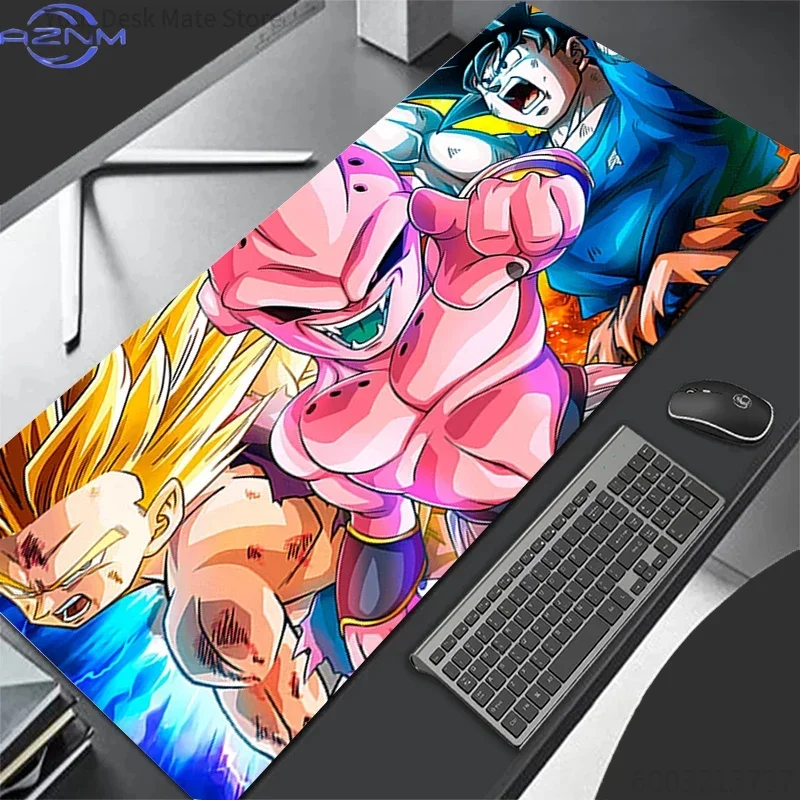 Anime Fighting Characters Large Mousepad, Rubber Non-Slip Extended Gaming Desk Mat, Waterproof Keyboard Desktop Protector