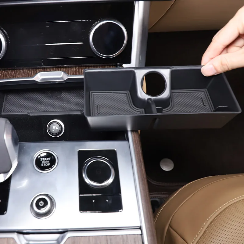 

For Land Rover Range Rover Vogue L460 2023-2025 ABS Black Car Central Control Multi-Function Storage Rack Interior Accessories