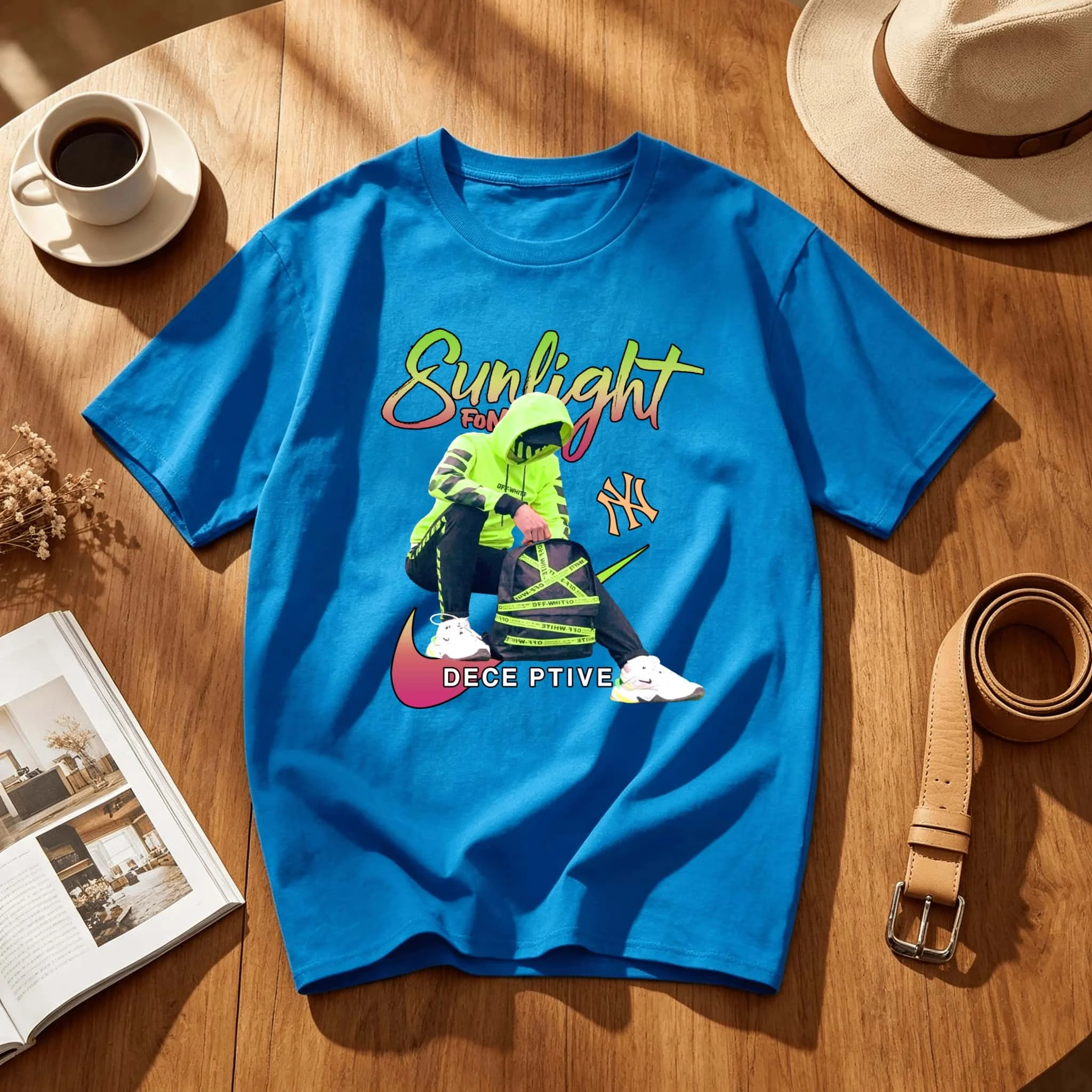 Neon Hoodie Figure Streetwear Stylish Poster Teen Youth Student Street Style Shirt