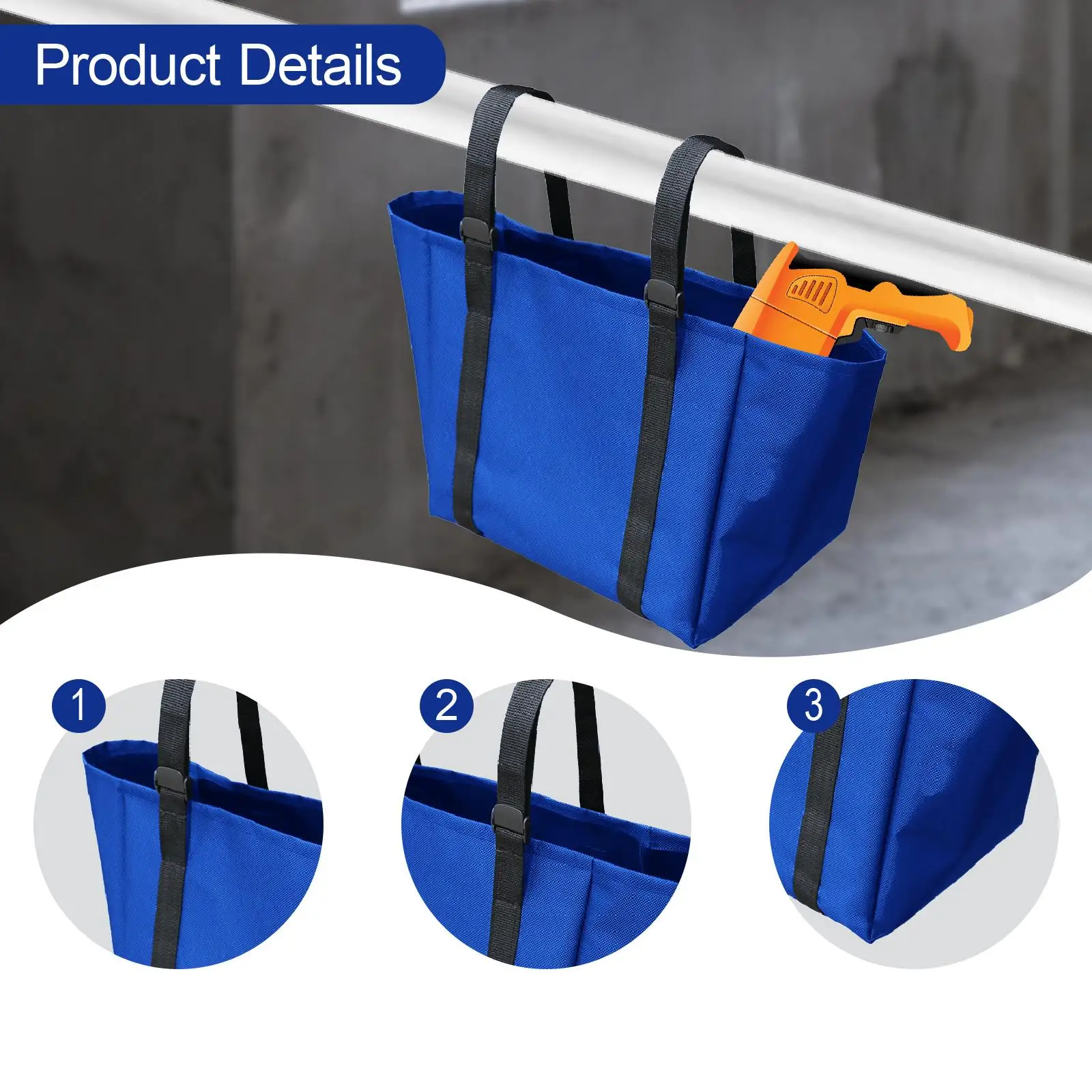 Ladder Tool Bag Step Ladder Easy to Install Multifunctional Portable Heavy Duty Utility Practical Storage Bag Ladders Pouch